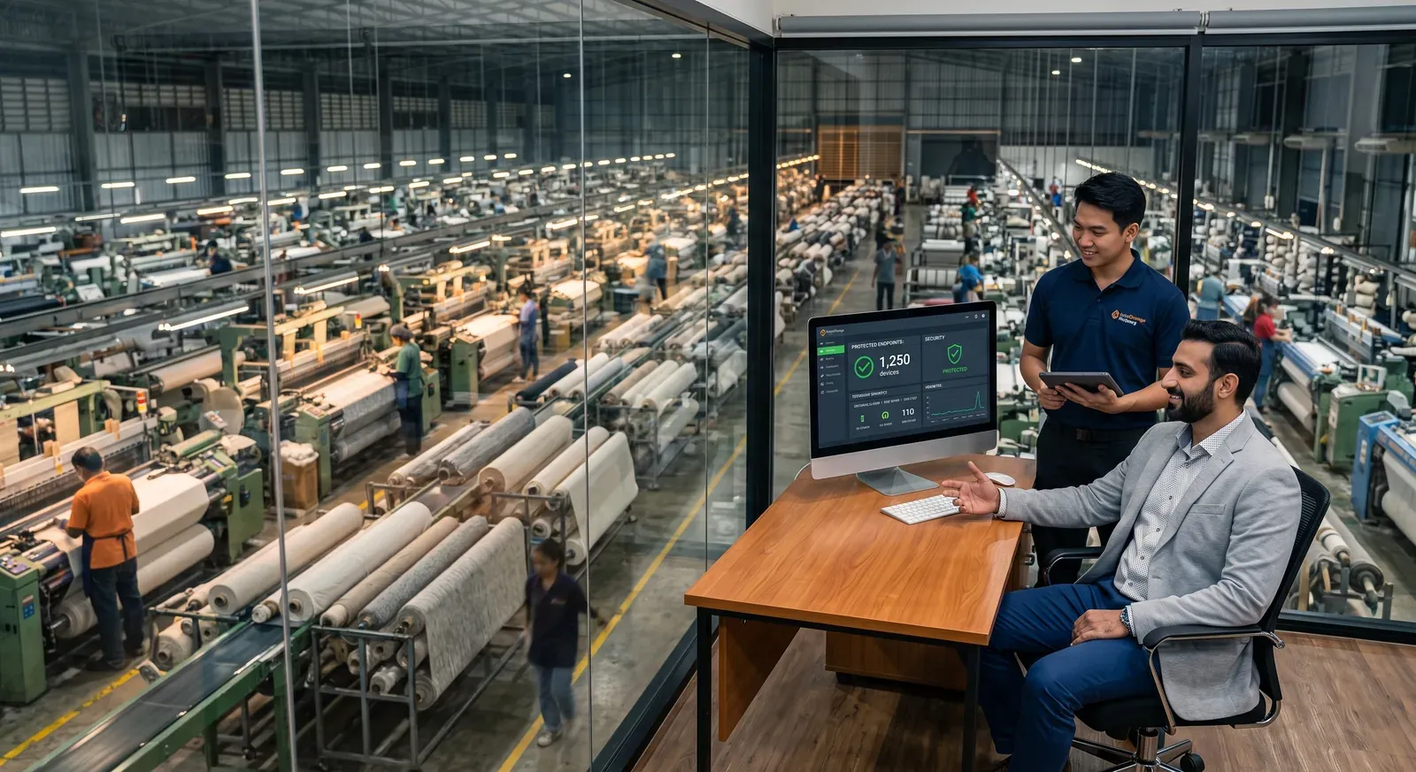 Ransomware-Guaranteed Protection for Alhrahim Textile